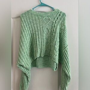 Small green free people sweater.